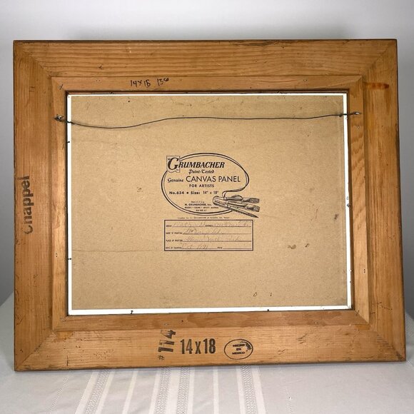 VTG 1971 Acrylic Painting Mid Century St Mary’s Lake Signed Framed Landscape - Picture 2 of 11